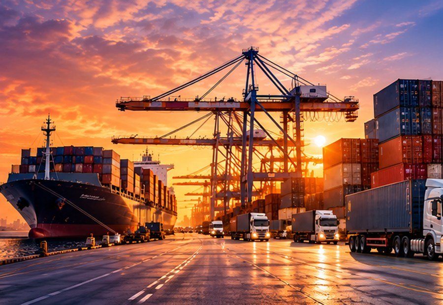 Freight cargo port